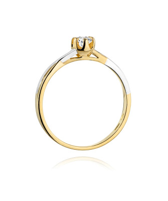 14k Gold Ring with 0.23ct Brilliant Diamond