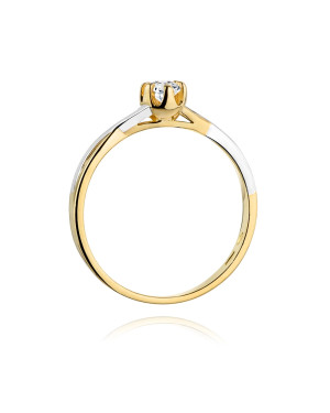 14k Gold Ring with 0.23ct Brilliant Diamond