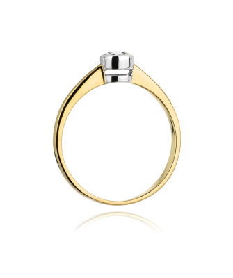 14k Gold Ring with 0.25ct Brilliant Diamond