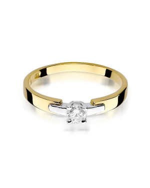 14k Gold Ring with 0.20ct Brilliant Diamond