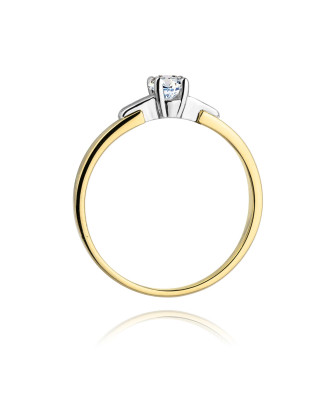 14k Gold Ring with 0.20ct Brilliant Diamond