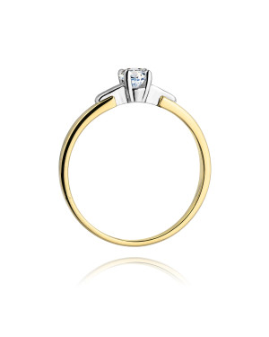 14k Gold Ring with 0.20ct Brilliant Diamond