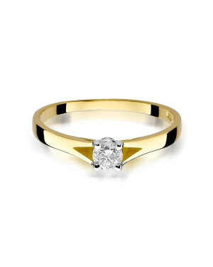 14k Gold Ring with 0.20ct Brilliant Diamond