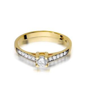 14k Gold Ring with 0.30ct Brilliant Diamond