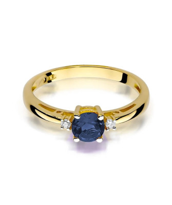 14k Gold Ring with 0.50ct Sapphire Diamond