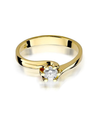 14k Gold Ring with 0.30ct Brilliant Diamond