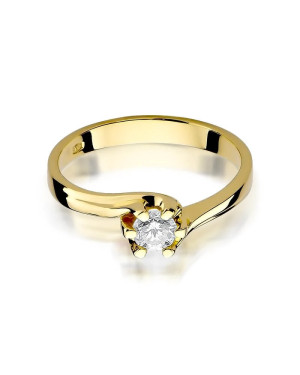 14k Gold Ring with 0.30ct Brilliant Diamond
