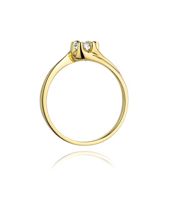 14k Gold Ring with 0.30ct Brilliant Diamond