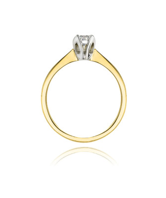 14k Gold Ring with 0.10ct Brilliant Diamond
