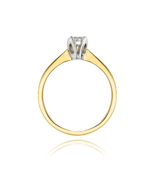 14k Gold Ring with 0.10ct Brilliant Diamond