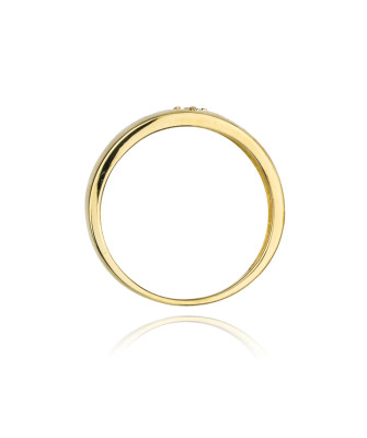 14k Gold Ring with 0.10ct Brilliant Diamond