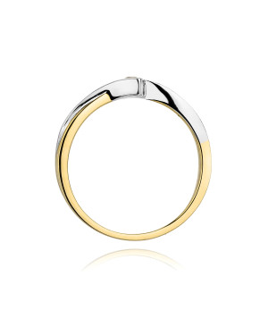 14k Gold Ring with 0.10ct Brilliant Diamond
