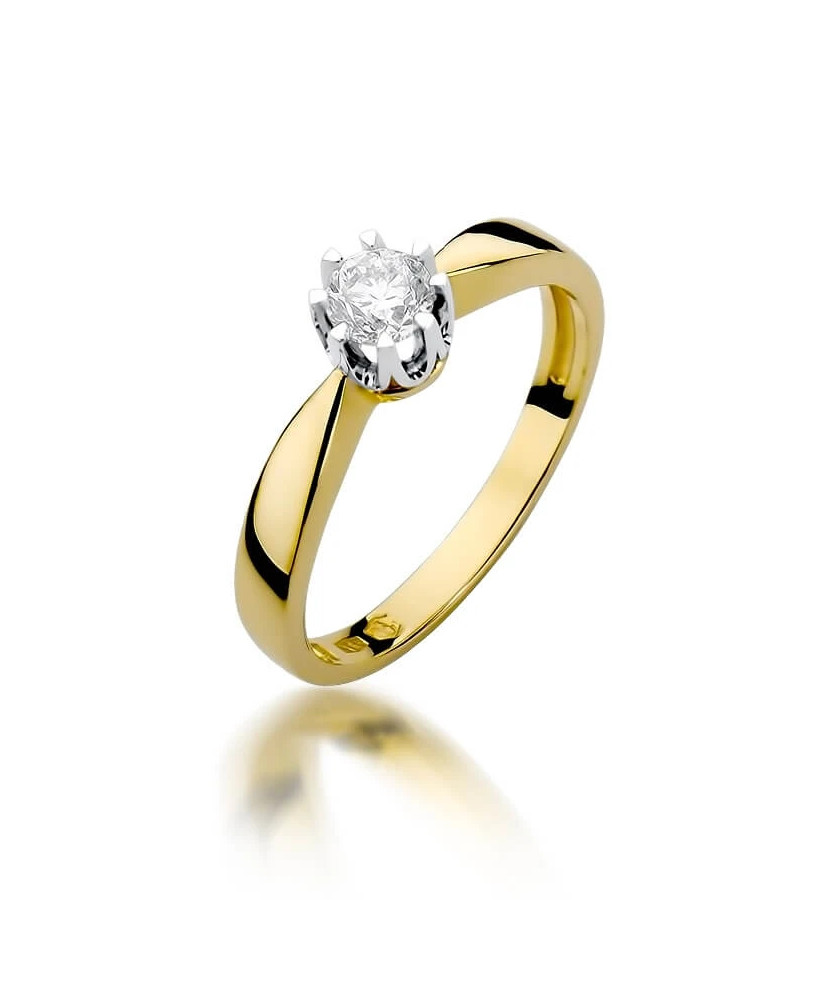 14k Gold Ring with 0.30ct Brilliant Diamond