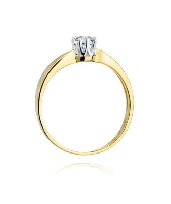 14k Gold Ring with 0.30ct Brilliant Diamond