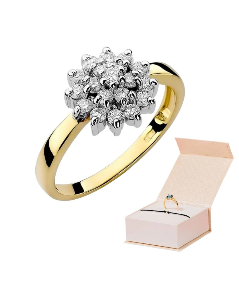 14k Gold Ring with 0.40ct Brilliant Diamond
