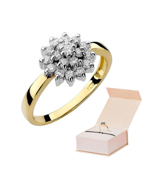 14k Gold Ring with 0.40ct Brilliant Diamond