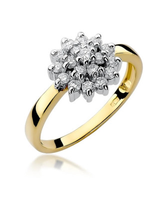 14k Gold Ring with 0.40ct Brilliant Diamond