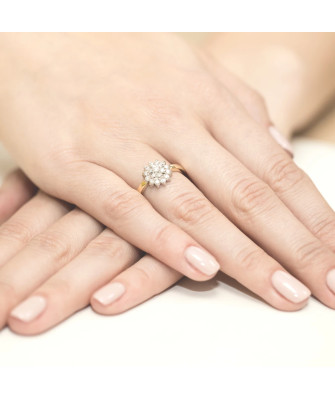 14k Gold Ring with 0.40ct Brilliant Diamond