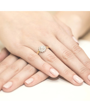 14k Gold Ring with 0.40ct Brilliant Diamond