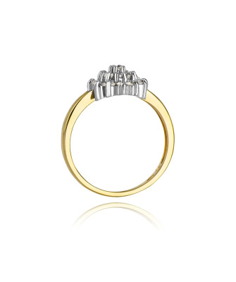 Złoty Pierścionek 14k z diamentem brylant 0,40ct