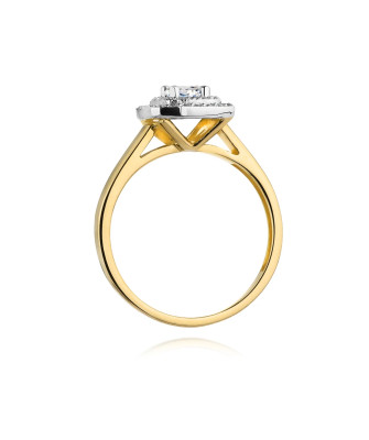 14k Gold Ring with 0.30ct Brilliant Diamond