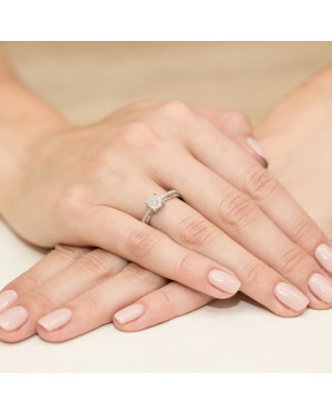 14k Gold Ring with a 0.25ct Brilliant Diamond