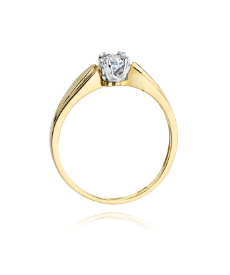 14k Gold Ring with 0.24ct Brilliant Diamond