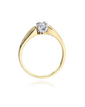 14k Gold Ring with 0.24ct Brilliant Diamond
