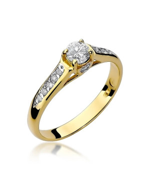 14k Gold Ring with 0.33ct Brilliant Diamond
