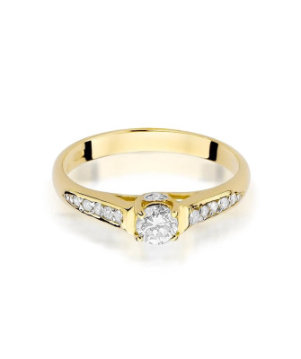 14k Gold Ring with 0.33ct Brilliant Diamond