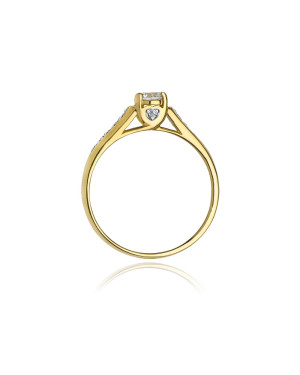 14k Gold Ring with 0.33ct Brilliant Diamond