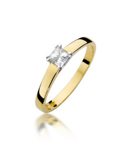 14k Gold Ring with 0.30ct Brilliant Diamond