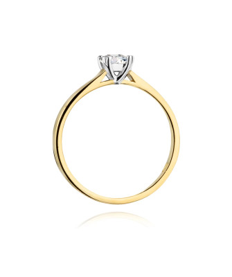 14k Gold Ring with 0.30ct Brilliant Diamond