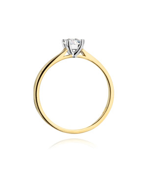 14k Gold Ring with 0.30ct Brilliant Diamond