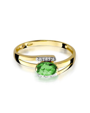 14k Gold Ring with 0.40ct Emerald Diamond