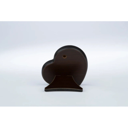 A beautiful communion souvenir for a boy. Brown wood heart