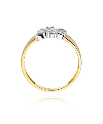 14k Gold Ring with 0.04ct Brilliant Diamond