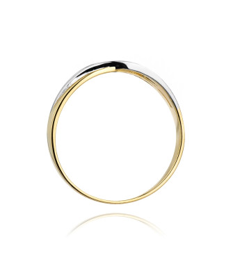 14k Gold Ring with 0.05ct Brilliant Diamond