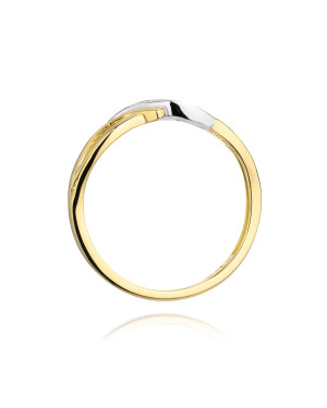 14k Gold Ring with 0.02ct Brilliant Diamond
