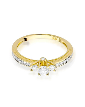14k Gold Ring with 0.42ct Brilliant Diamond