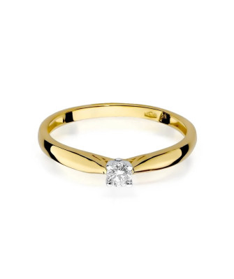 14k Gold Ring with 0.10ct Brilliant Diamond