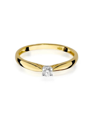 14k Gold Ring with 0.10ct Brilliant Diamond