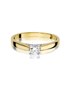14k Gold Ring with 0.23ct Brilliant Diamond