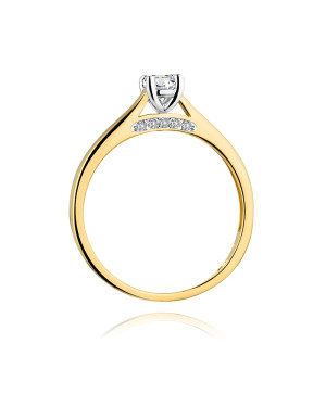 14k Gold Ring with 0.23ct Brilliant Diamond