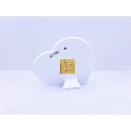 SOUVENIR OF THE FIRST HOLY COMMUNION FOR A BOY (WHITE WOOD HEART)