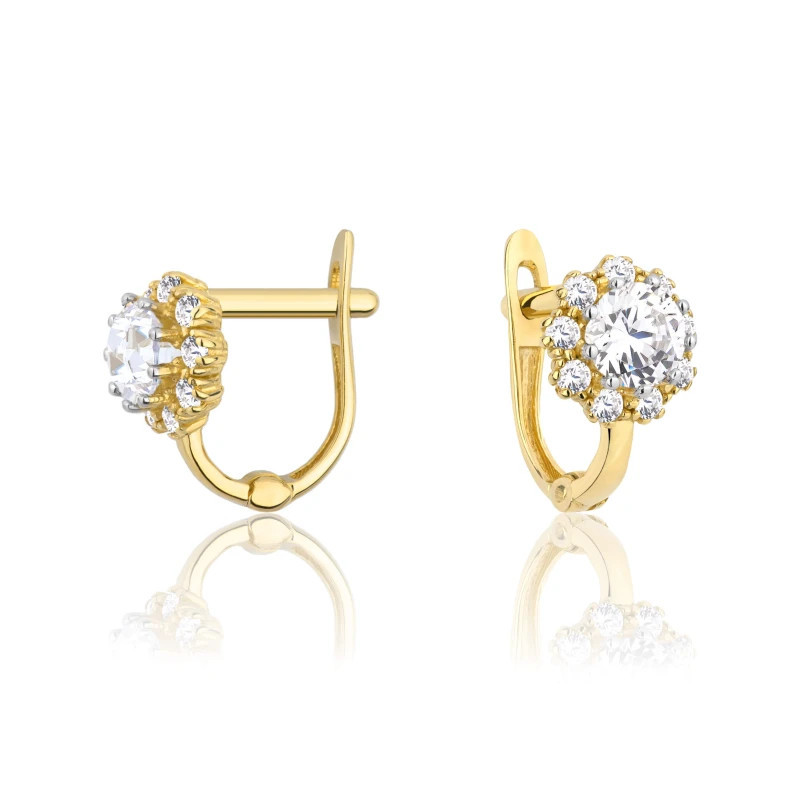 333 gold earrings with zircons K1.188 | GoldJewellery