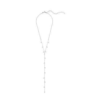 Silver Choker Necklace with Cubic Zirconia