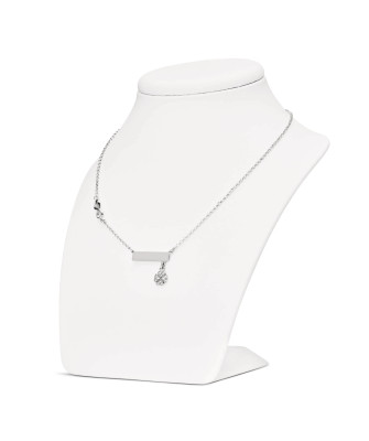 Silver Infinity and Clover Necklace Engravable