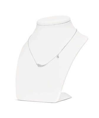 Silver Necklace with Cross Heart Infinity