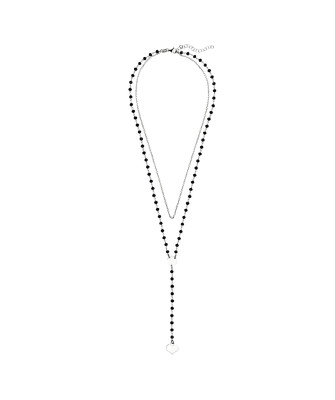 Choker grawer naszyjnik z sercem